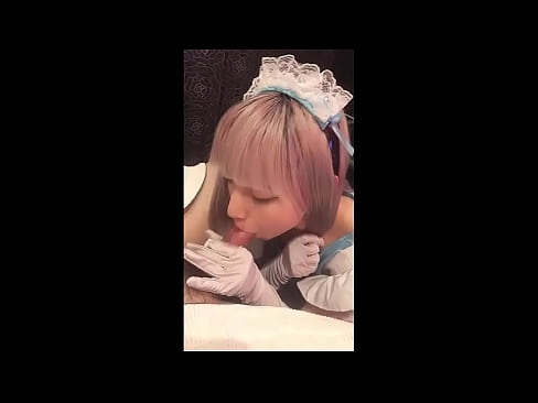 ❤️ Japonų dievaitis [mayuka], prancūzės tarnaitės kostiumas, 1 dalis, blowjob ir masturbacija su losjonu ❤️ Porno fb prie mūsų ☑